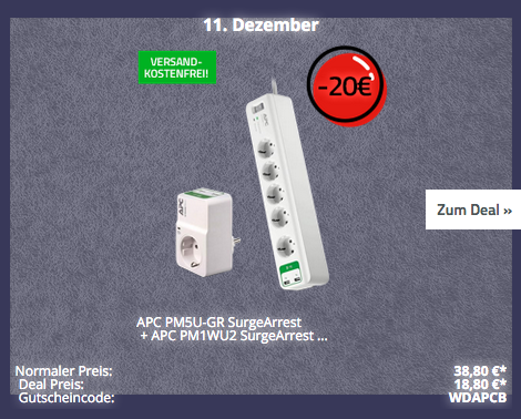 APC PM5U-GR SurgeArrest Überspannungsschutz-Steckdosenleiste inklusive APC PM1WU2 SurgeArrest Überspannungsschutz-Steckdosenadapter APC PM5U-GR SurgeArrest Überspannungsschutz-Steckdosenleiste inklusive APC PM1WU2 SurgeArrest Überspannungsschutz-Steckdosenadapter