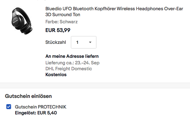Bluedio UFO Bluetooth Kopfhörer mit 3D Sound Effekt, schwarz Bluedio UFO Bluetooth Kopfhörer mit 3D Sound Effekt, schwarz