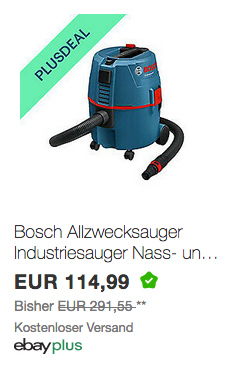 Bosch Professional GAS 20 L SFC Nass-/Trockensauger Bosch Professional GAS 20 L SFC Nass-/Trockensauger