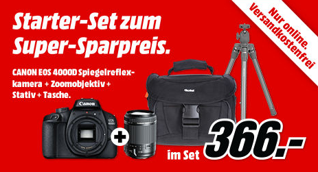 Canon Eos 4000D Spiegelreflexkamera inkl. 18-200 m Zoomobjektiv, Stativ und Tasche Canon Eos 4000D Spiegelreflexkamera inkl. 18-200 m Zoomobjektiv, Stativ und Tasche