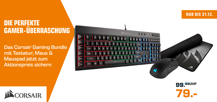 CORSAIR 3in1 Gaming Bundle (K55 Gaming Tastatur + M55 RGB Pro Gaming Maus + MM300 Mauspad) CORSAIR 3in1 Gaming Bundle (K55 Gaming Tastatur + M55 RGB Pro Gaming Maus + MM300 Mauspad)