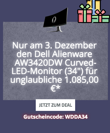 Dell Alienware AW3420DW (34") 86 cm Curved-LED-Monitor (3440 x1440, IPS, 2ms, 120Hz, WQHD) Dell Alienware AW3420DW (34") 86 cm Curved-LED-Monitor (3440 x1440, IPS, 2ms, 120Hz, WQHD)