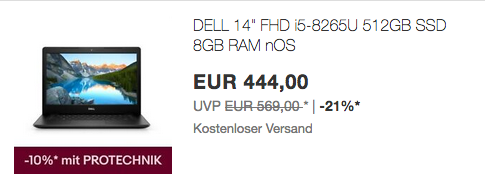 DELL Inspiron 14 3480 Notebook (i5-8265U, 8GB/512GB SSD, ohne Windows) DELL Inspiron 14 3480 Notebook (i5-8265U, 8GB/512GB SSD, ohne Windows)