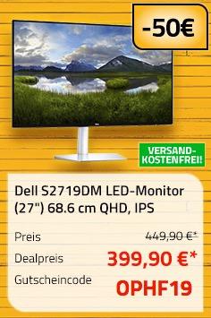 Dell S2719DM LED-Monitor (27") 68.6 cm (QHD, 2560x1440, IPS) - jetzt 24% billiger Dell S2719DM LED-Monitor (27") 68.6 cm (QHD, 2560x1440, IPS) - jetzt 24% billiger