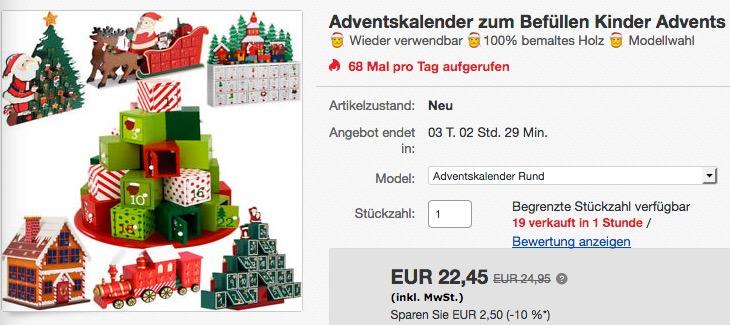 Deuba Adventskalender "Rund" zum selber Befüllen - jetzt 6% billiger Deuba Adventskalender "Rund" zum selber Befüllen - jetzt 6% billiger