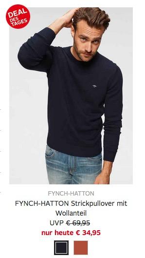 FYNCH-HATTON Strickpullover Rundhals - jetzt 26% billiger FYNCH-HATTON Strickpullover Rundhals - jetzt 26% billiger