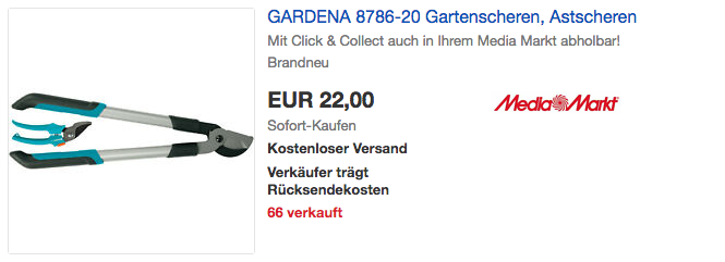 GARDENA 610 B Astschere inkl. Classic Gartenschere GARDENA 610 B Astschere inkl. Classic Gartenschere
