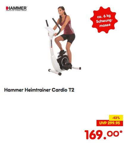 Hammer Heimtrainer Cardio T2 - jetzt 9% billiger Hammer Heimtrainer Cardio T2 - jetzt 9% billiger
