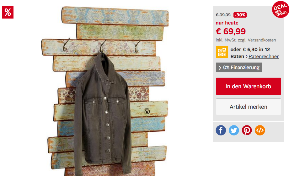 Home affaire Garderobe »Pastell« Home affaire Garderobe »Pastell«