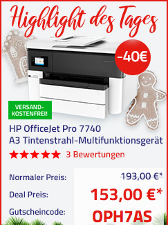 HP OfficeJet Pro 7740 Tintenstrahl-Multifunktionsdrucker G5J38A HP OfficeJet Pro 7740 Tintenstrahl-Multifunktionsdrucker G5J38A