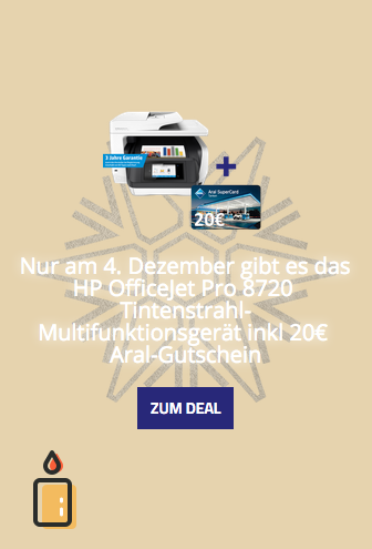 HP OfficeJet Pro 8720 Tintenstrahl-Multifunktionsgerät + 20 EURO Aral SuperCard HP OfficeJet Pro 8720 Tintenstrahl-Multifunktionsgerät + 20 EURO Aral SuperCard
