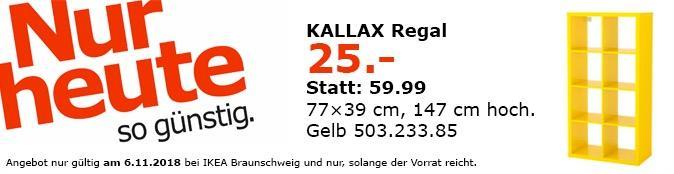 IKEA Braunschweig - KALLAX Regal gelb - jetzt 58% billiger IKEA Braunschweig - KALLAX Regal gelb - jetzt 58% billiger