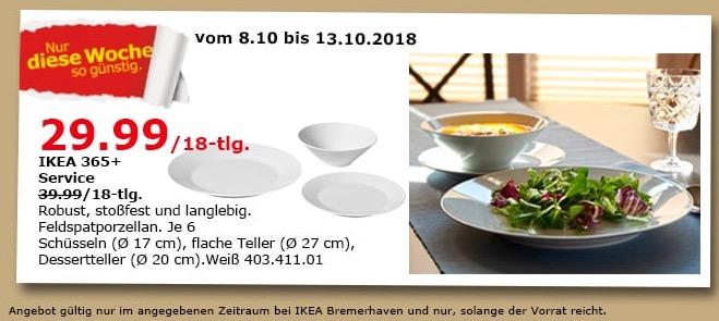 IKEA Bremerhaven - 365+ Service / 18-tlg. - jetzt 25% billiger IKEA Bremerhaven - 365+ Service / 18-tlg. - jetzt 25% billiger