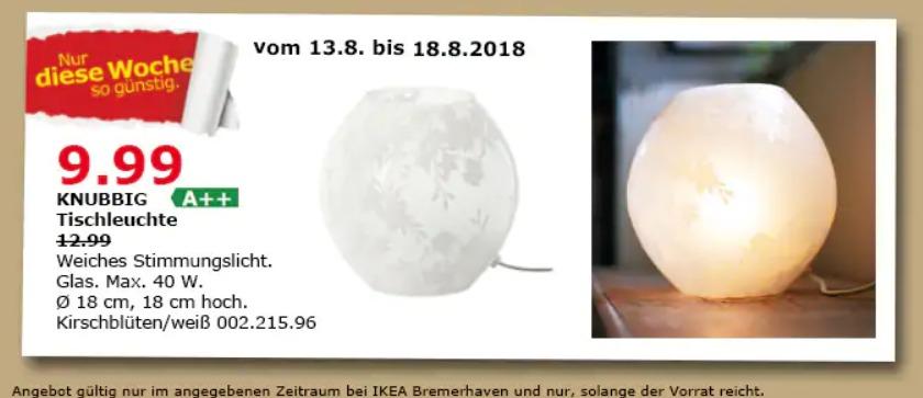 IKEA Bremerhaven KNUBBIG Tischleuchte, kirschblüten/weiß - jetzt 23% billiger IKEA Bremerhaven KNUBBIG Tischleuchte, kirschblüten/weiß - jetzt 23% billiger