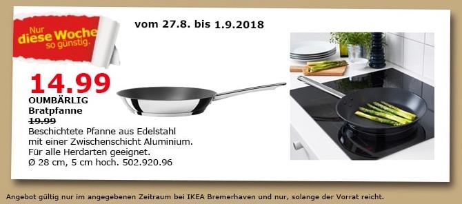 IKEA Bremerhaven - OUMBÄRLIG Bratpfanne - jetzt 25% billiger IKEA Bremerhaven - OUMBÄRLIG Bratpfanne - jetzt 25% billiger