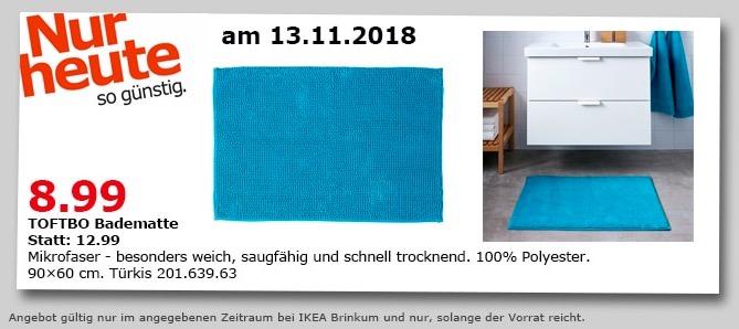 IKEA Brinkum - TOFTBO Badematte, 90x60 cm, türkis - jetzt 31% billiger IKEA Brinkum - TOFTBO Badematte, 90x60 cm, türkis - jetzt 31% billiger