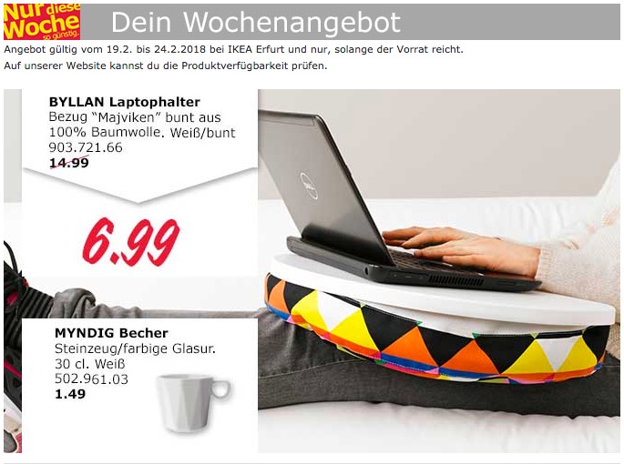 IKEA BYLLAN Laptophalter - jetzt 53% billiger IKEA BYLLAN Laptophalter - jetzt 53% billiger