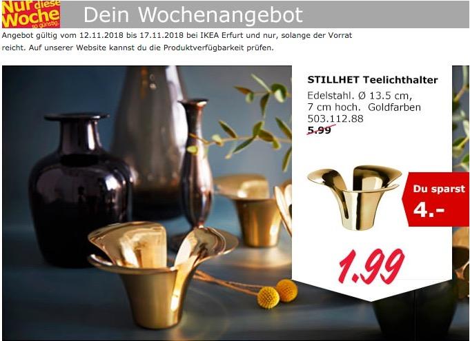 IKEA Erfurt - STILLHET Teelichthalter, goldfarben - jetzt 67% billiger IKEA Erfurt - STILLHET Teelichthalter, goldfarben - jetzt 67% billiger