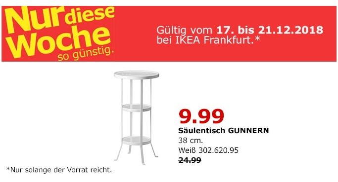 IKEA Frankfurt - GUNNERN Säulentisch - jetzt 60% billiger IKEA Frankfurt - GUNNERN Säulentisch - jetzt 60% billiger