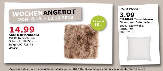 IKEA Hamburg-Altona - SKOLD Kissenbezug, Schaffell - jetzt 40% billiger IKEA Hamburg-Altona - SKOLD Kissenbezug, Schaffell - jetzt 40% billiger