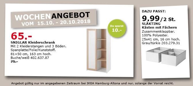 IKEA Hamburg-Altona - SNIGLAR Kleiderschrank - jetzt 13% billiger IKEA Hamburg-Altona - SNIGLAR Kleiderschrank - jetzt 13% billiger
