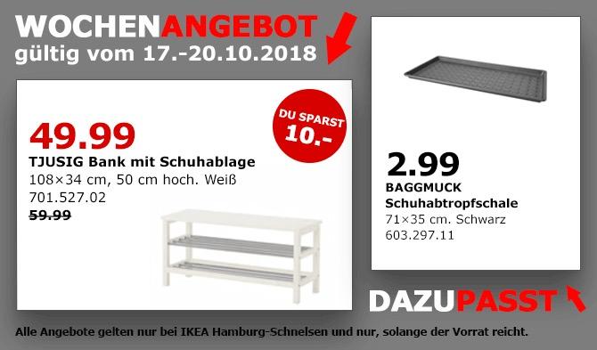 IKEA Hamburg-Schnelsen - TJUSIG Bank mit Schuhablage - jetzt 17% billiger IKEA Hamburg-Schnelsen - TJUSIG Bank mit Schuhablage - jetzt 17% billiger