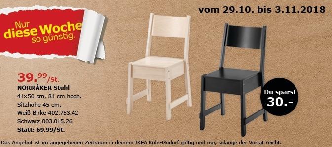 IKEA Köln-Godorf - MORRAKER Stuhl, schwarz oder weiß - jetzt 43% billiger IKEA Köln-Godorf - MORRAKER Stuhl, schwarz oder weiß - jetzt 43% billiger