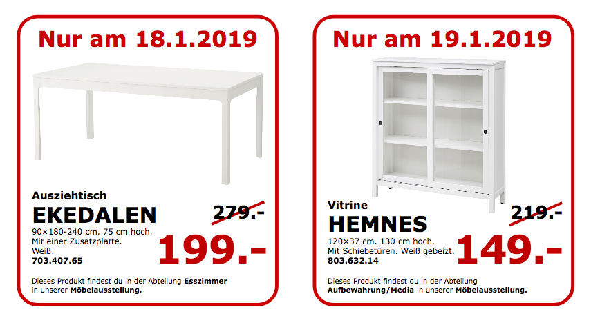 IKEA Koblenz - EKEDALEN Ausziehtisch, weiß IKEA Koblenz - EKEDALEN Ausziehtisch, weiß