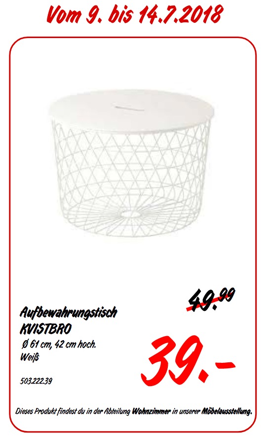 IKEA KVISTBRO Aufbewahrungstisch - jetzt 22% billiger IKEA KVISTBRO Aufbewahrungstisch - jetzt 22% billiger