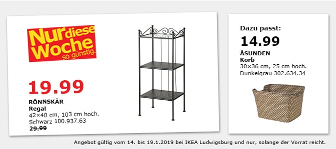 IKEA Ludwigsburg - RÖNNSKÄR Regal, schwarz IKEA Ludwigsburg - RÖNNSKÄR Regal, schwarz