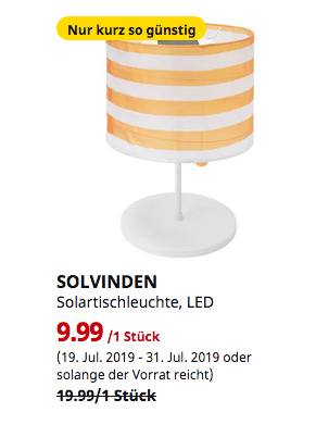 IKEA München-Eching - SOLVINDEN Solartischleuchte, LED, für draußen, gestreift gelb/weiß, 45 cm hoch IKEA München-Eching - SOLVINDEN Solartischleuchte, LED, für draußen, gestreift gelb/weiß, 45 cm hoch