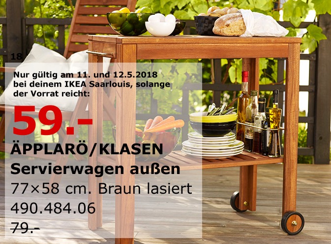 IKEA ÄPPLARÖ/KLASEN Servierwagen außen - jetzt 25% billiger IKEA ÄPPLARÖ/KLASEN Servierwagen außen - jetzt 25% billiger