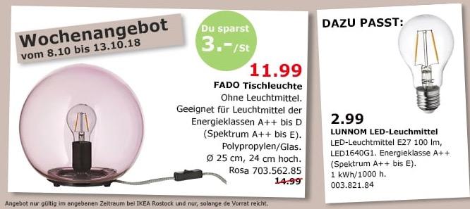 IKEA Rostock - FADO Tischleuchte - jetzt 20% billiger IKEA Rostock - FADO Tischleuchte - jetzt 20% billiger