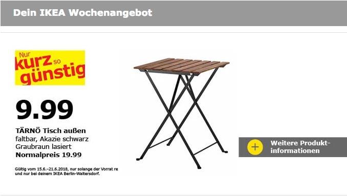 IKEA TÄRNÖ Tisch - jetzt 50% billiger IKEA TÄRNÖ Tisch - jetzt 50% billiger