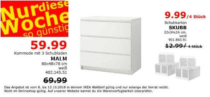 IKEA Walldorf - MALM Kommode mit 3 Schubladen - jetzt 14% billiger IKEA Walldorf - MALM Kommode mit 3 Schubladen - jetzt 14% billiger