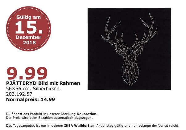 IKEA Walldorf - PJÄTTERYD Bild mit Rahmen, Silberhirsch - jetzt 33% billiger IKEA Walldorf - PJÄTTERYD Bild mit Rahmen, Silberhirsch - jetzt 33% billiger
