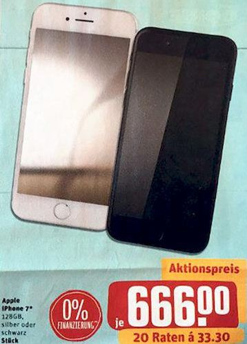 Apple iPhone 7, 128 GB, silber oder schwarz - jetzt 10% billiger Apple iPhone 7, 128 GB, silber oder schwarz - jetzt 10% billiger