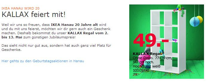 IKEA KALLAX Regal, 77x39 cm, 147 cm hoch, weiß - jetzt 38% billiger IKEA KALLAX Regal, 77x39 cm, 147 cm hoch, weiß - jetzt 38% billiger