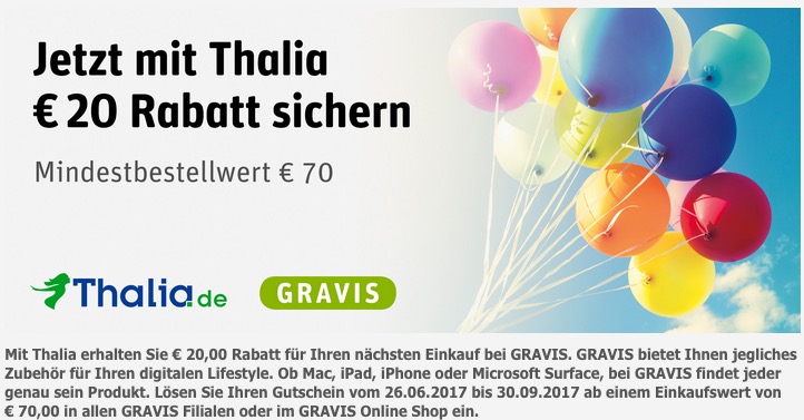 20 EUR Rabbat bai GRAVIS ab 70 EUR Mindestbestellwert 20 EUR Rabbat bai GRAVIS ab 70 EUR Mindestbestellwert