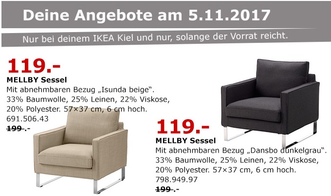IKEA MELLBY Sessel - jetzt 40% billiger IKEA MELLBY Sessel - jetzt 40% billiger