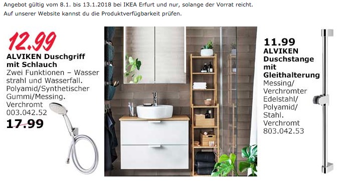 IKEA ALVIKEN Duschgriff mit Schlauch - jetzt 28% billiger IKEA ALVIKEN Duschgriff mit Schlauch - jetzt 28% billiger