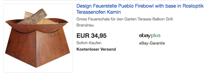 Jet-Line Feuerstelle "Pueblo", 56.5 cm Durchmesser Jet-Line Feuerstelle "Pueblo", 56.5 cm Durchmesser