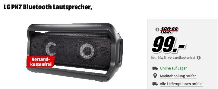 LG PK7 Bluetooth Lautsprecher in Schwarz - jetzt 17% billiger LG PK7 Bluetooth Lautsprecher in Schwarz - jetzt 17% billiger