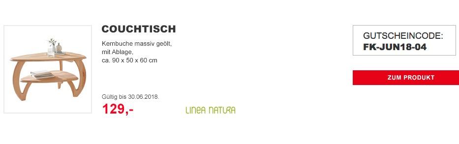 LINEA NATURA Couchtisch aus massivem Kernbuchenholz LINEA NATURA Couchtisch aus massivem Kernbuchenholz