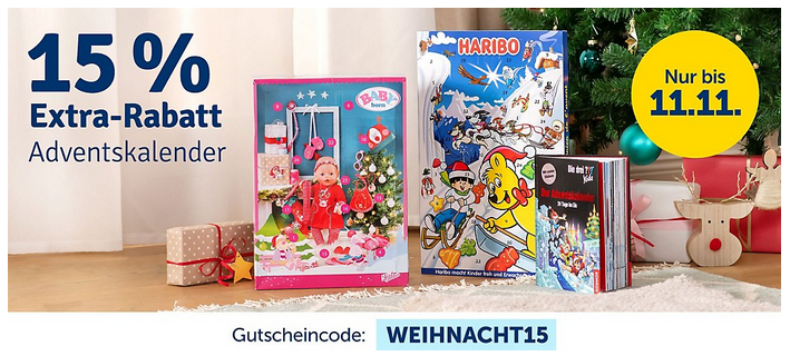 myToys - 15 % Extra-Rabatt auf Adventskalender: z.B. CRAZE Adventskalender Galupy Einhorn myToys - 15 % Extra-Rabatt auf Adventskalender: z.B. CRAZE Adventskalender Galupy Einhorn