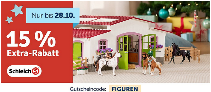 myToys.de - 15% Extra-Rabat auf Schleich: z.B. Bundle Schleich Farm World 42442 Spielteppich Bauernhof + GRATIS 87391 Welpe & Lamm myToys.de - 15% Extra-Rabat auf Schleich: z.B. Bundle Schleich Farm World 42442 Spielteppich Bauernhof + GRATIS 87391 Welpe & Lamm
