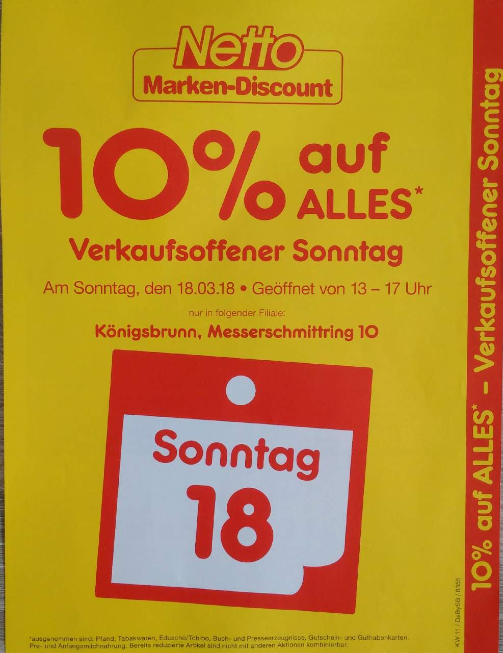 Netto Marken-Discount Königsbrunn: 10% Rabatt auf fast ALLES - jetzt 10% billiger Netto Marken-Discount Königsbrunn: 10% Rabatt auf fast ALLES - jetzt 10% billiger