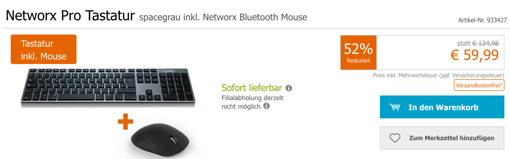 Networx Pro Tastatur spacegrau inkl. Networx Bluetooth Mouse Networx Pro Tastatur spacegrau inkl. Networx Bluetooth Mouse