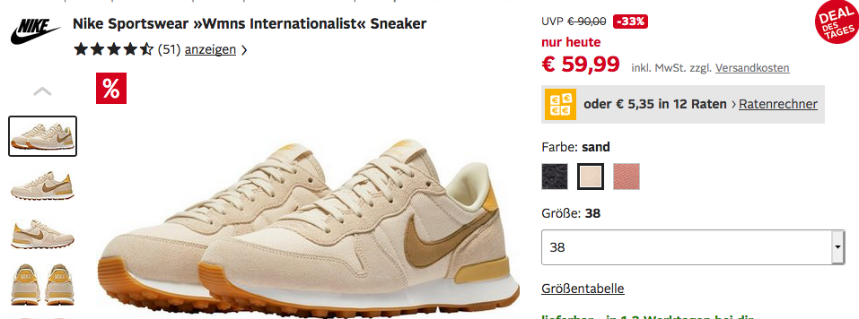 Nike Damen Sneaker "Wmns Internationalist" Nike Damen Sneaker "Wmns Internationalist"