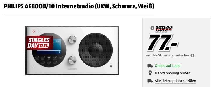 PHILIPS AE8000/10 Internetradio, DAB+, UKW - jetzt 30% billiger PHILIPS AE8000/10 Internetradio, DAB+, UKW - jetzt 30% billiger